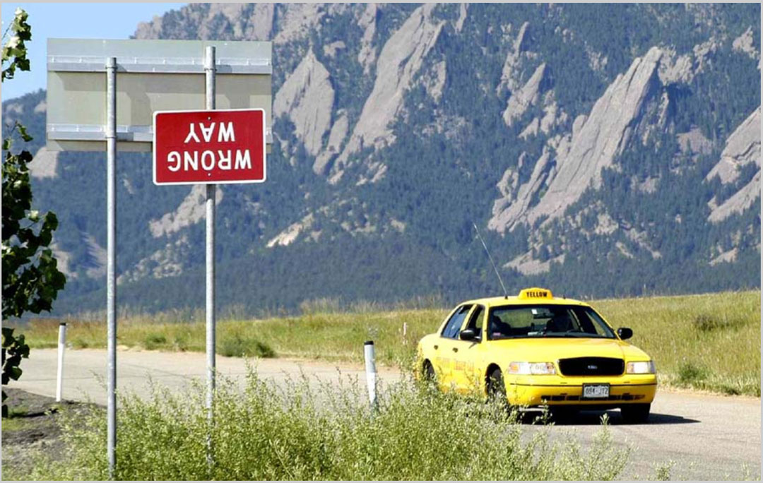Wrong way